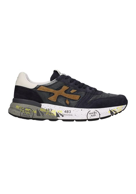 Premiata Mick 8435 Sneaker in Navy Suede Men's PREMIATA |  | MICK VAR8435